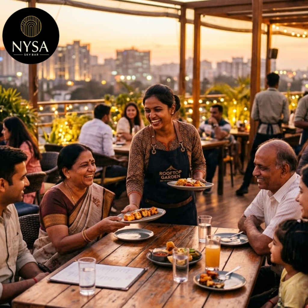 Restaurant in Yelahanka New Town rooftop dining experience